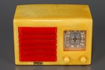Yellow with Red FADA 5F60 Catalin Radio